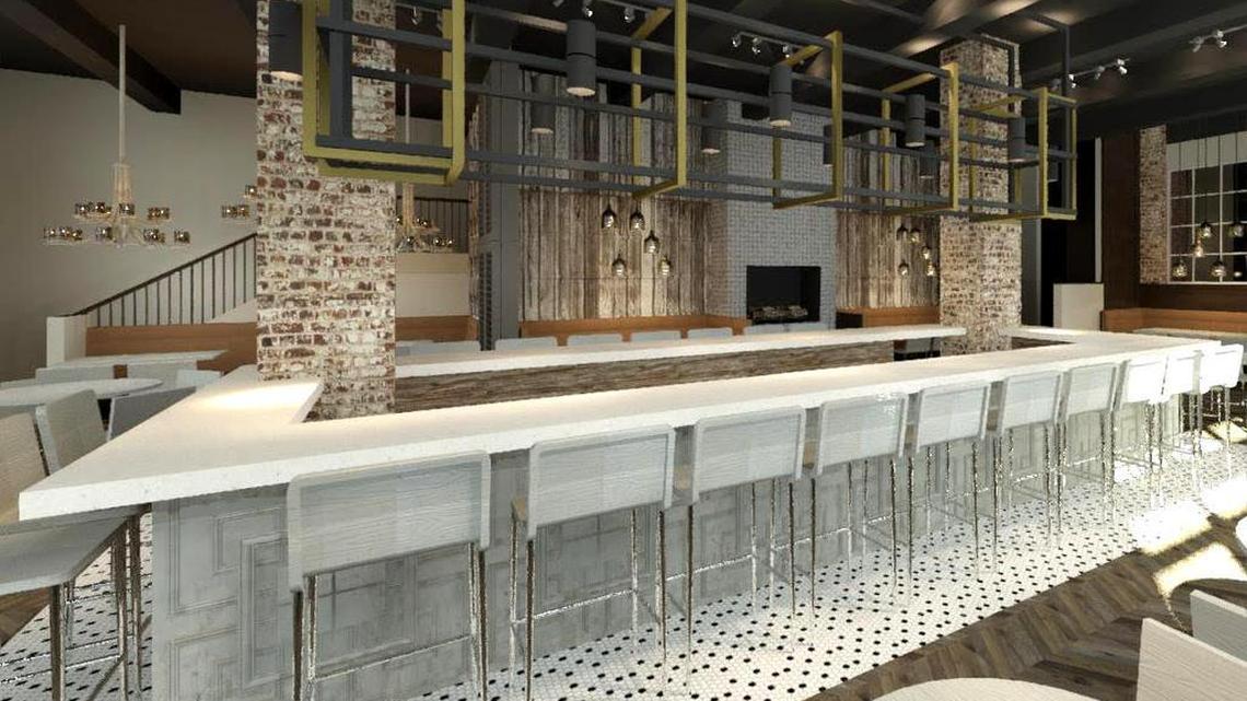 A rendering of the first floor of The Rockhill Grille.