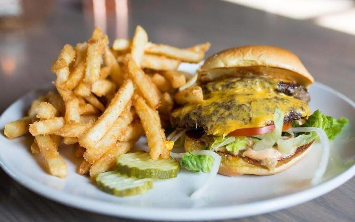 Third Street Social’s Animal Style Burger: mustard-seared patties, Thousand Island dressing.