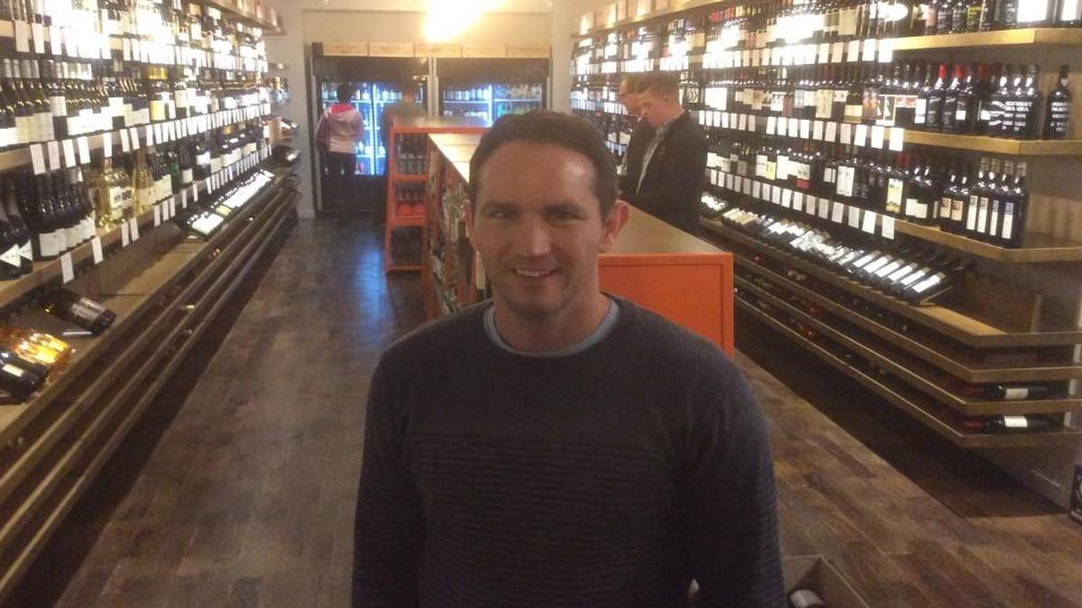 Partner Ryan Sciara at the new Union Hill Underdog Wine Co.