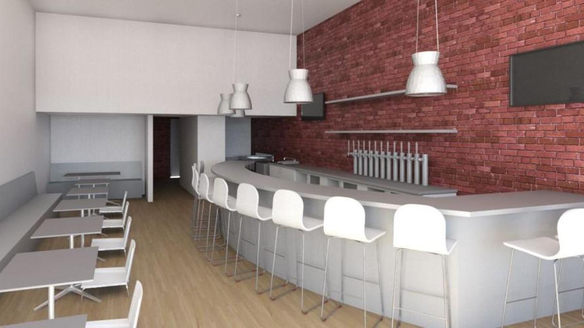A rendering of the new SoT tavern at 1521 Grand.