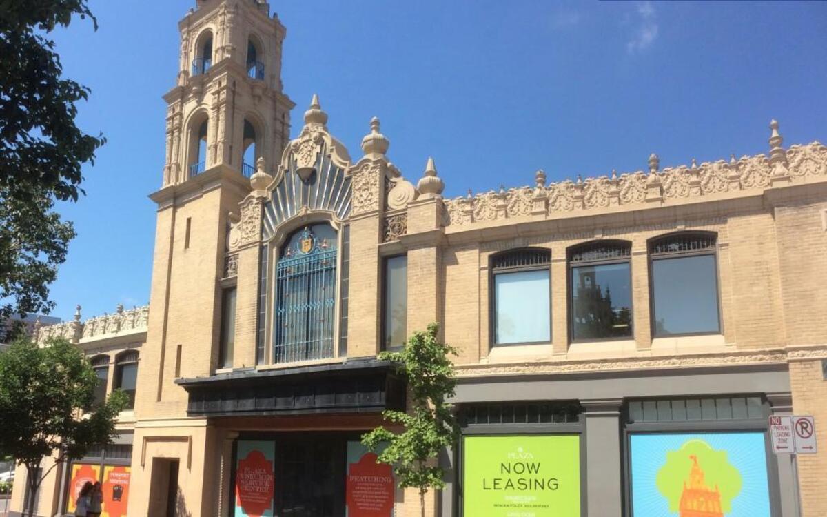 Restoration Hardware had previously operated in the former Plaza Theater building on the Plaza.