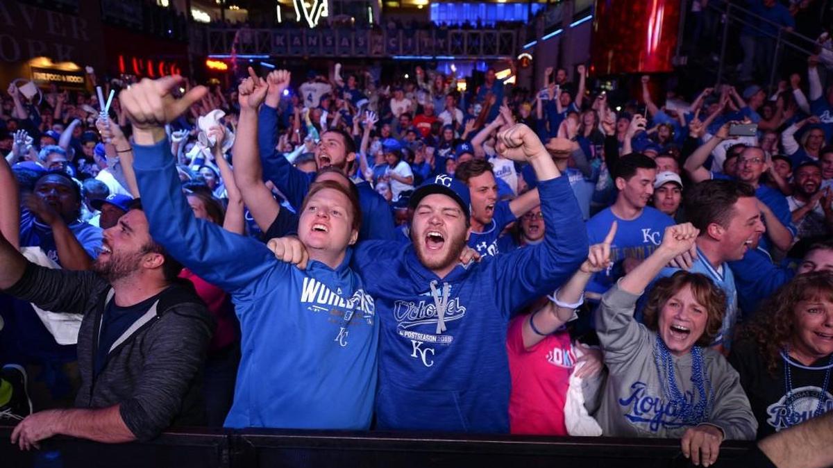 Young people at the Power & Light District usually find something to celebrate.