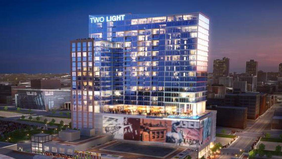 
The 24-story Two Light tower is planned for Truman Road between Walnut and Grand.
