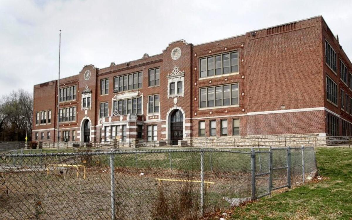 The former Blenheim Elementary School at 2411 E. 70th Terrace could become affordable senior housing.