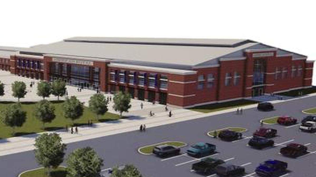 
An artist rendering of a proposed new American Royal arena which would be built where Kemper Arena now stands.
