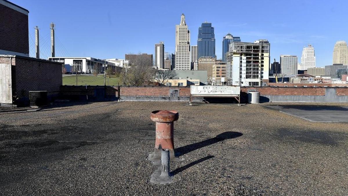 A proposed Kansas City ordinance addressing development incentives in part is meant to curtail efforts by activists to derail or alter subsidized developments with the threat of referendums or petition initiatives. A recent example of proposed incentives that drew a flurry of opposition was a project of the BNIM architectural firm, which suggested renovating a building (picture taken from its roof) at 1640 Baltimore Ave. for its headquarters. Tax incentives were sought for the renovation, but delays in the process eventually spurred BNIM to cancel the plan and look elsewhere.