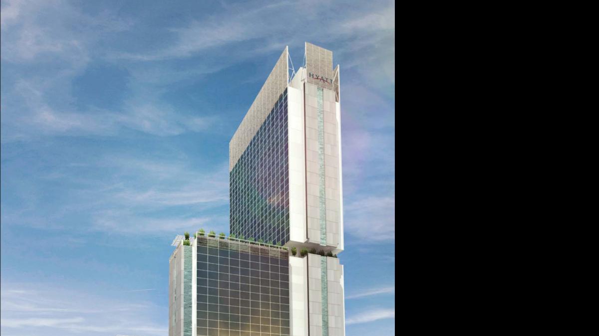 
The proposed Hyatt would add 800 rooms downtown.
