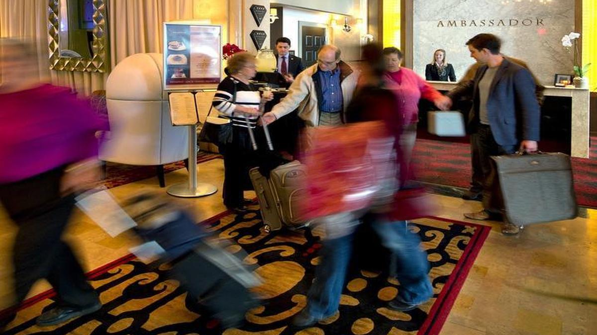 
The Ambassador Hotel, 1111 Grand Blvd., is one of four boutique hotels already operating downtown. They may be joined by as many as nine others in coming years.
