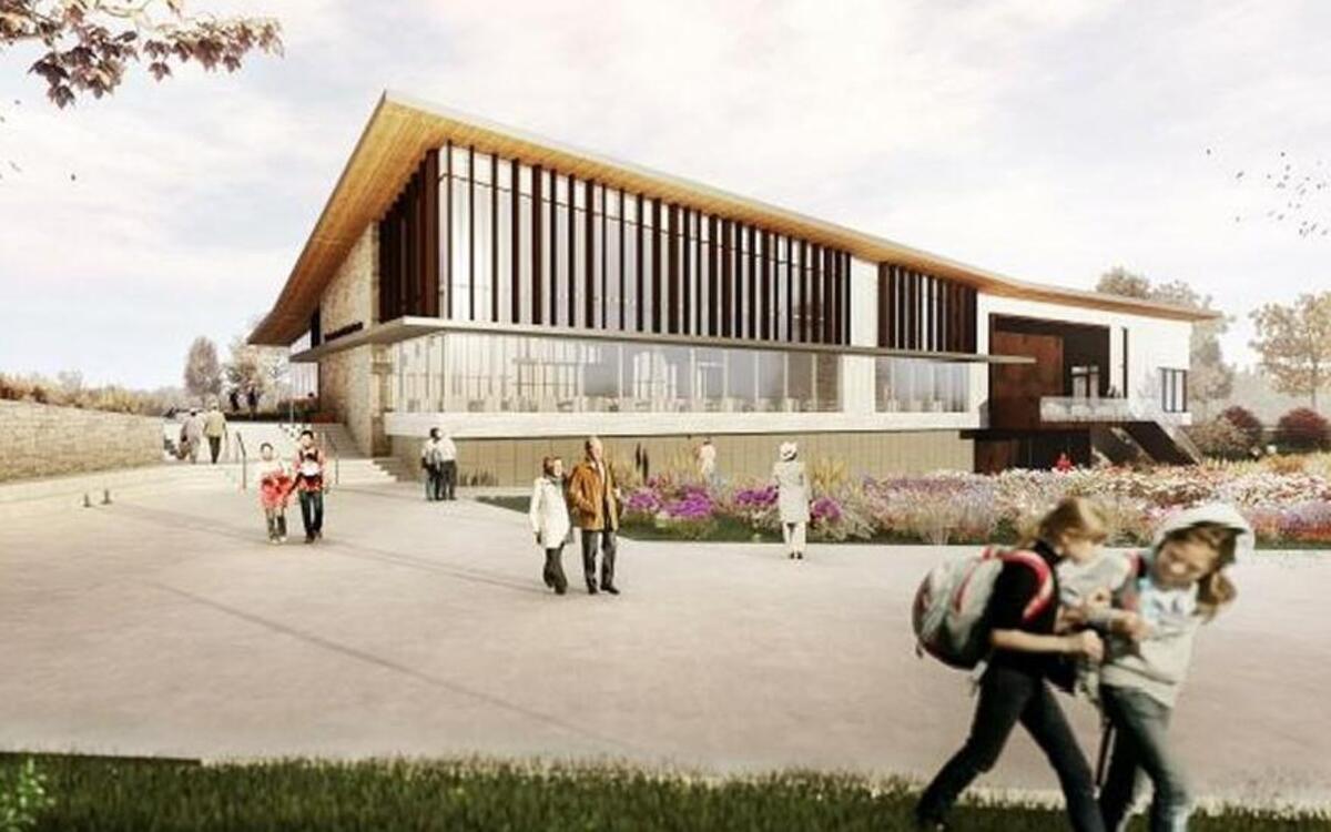 A rendering of the new activity center that will be built in Meadowbrook Park at 91st Street and Nall Avenue in Prairie Village.