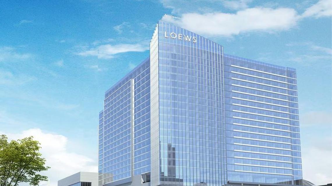 The Loews hotel name now is affixed to renderings of the proposed Kansas City Convention Center hotel.