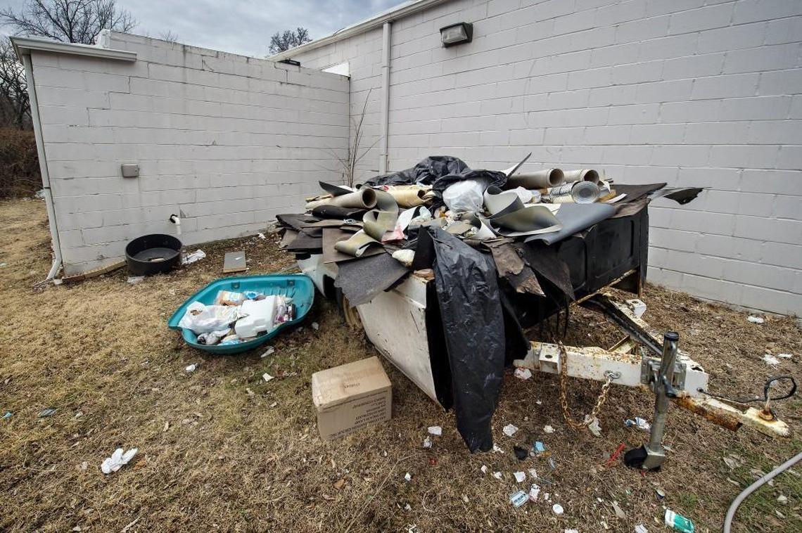 Owners of the BP gas station at 4501 Cleveland Ave. have been making improvements, with input from neighbors, yet trash continued to pile up behind the station in February.