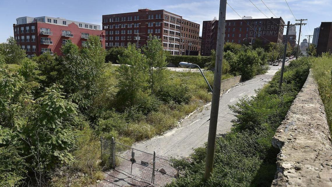 
Land on both sides of Delaware Street will be developed for the energy-efficient apartment project.
