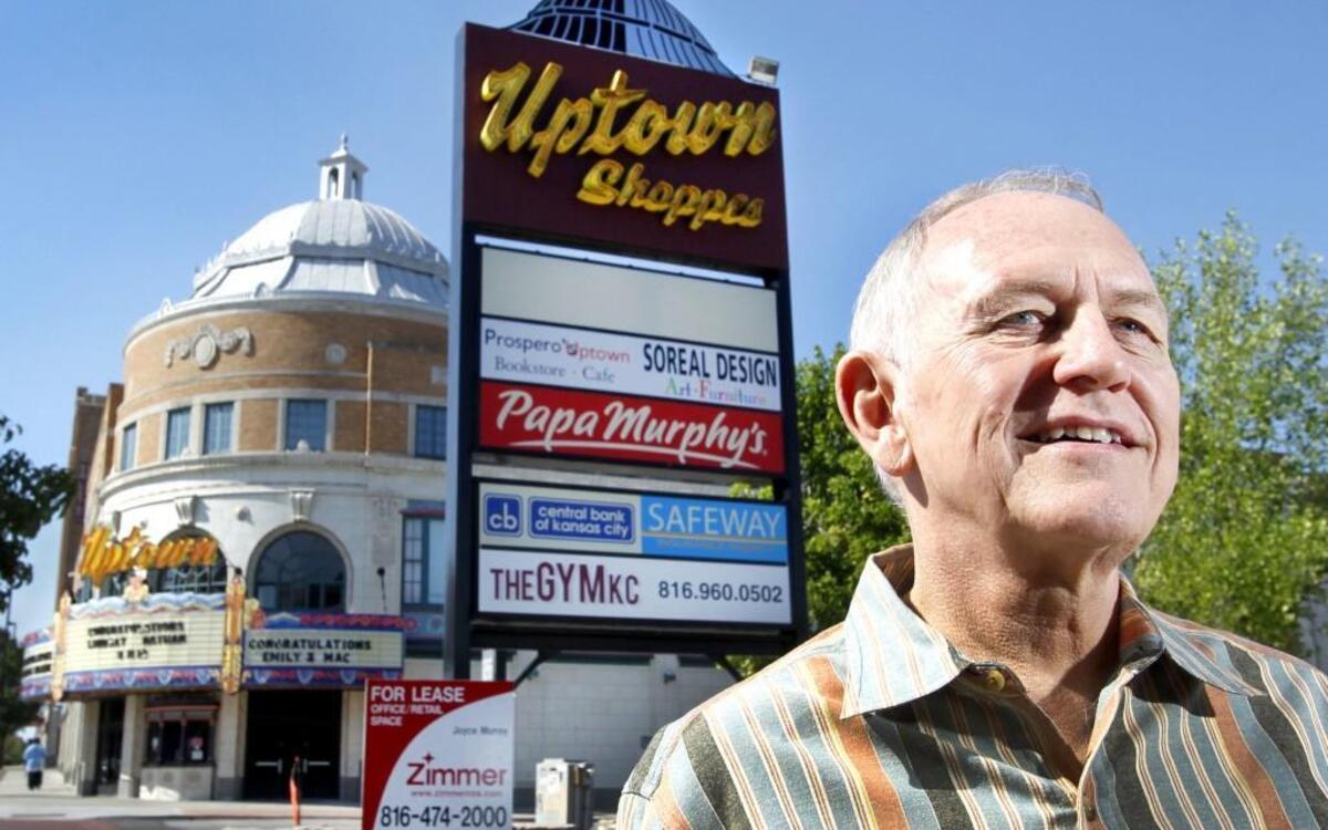 Larry Sells owns the Uptown Theater at 3700 Broadway and heads UGA LCC, which leases and manages the Uptown Shoppes across Valentine Road from the theater. He is asking for a 1-cent sales tax to fund stepped-up security and property improvements.