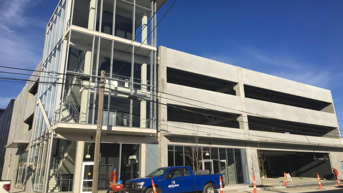The Corrigan Station garage opens to the public Friday at 19th and Walnut streets in Kansas City.