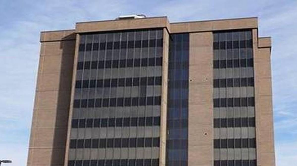 The former CenturyLink building at Interstate 435 and Nall Avenue is set to implode this weekend.
