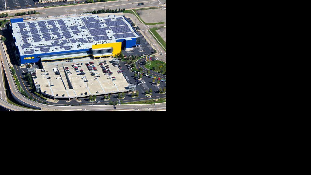 
The Ikea store in Bloomington, Minn., has solar panels on its roof, just like the Merriam store will have.
