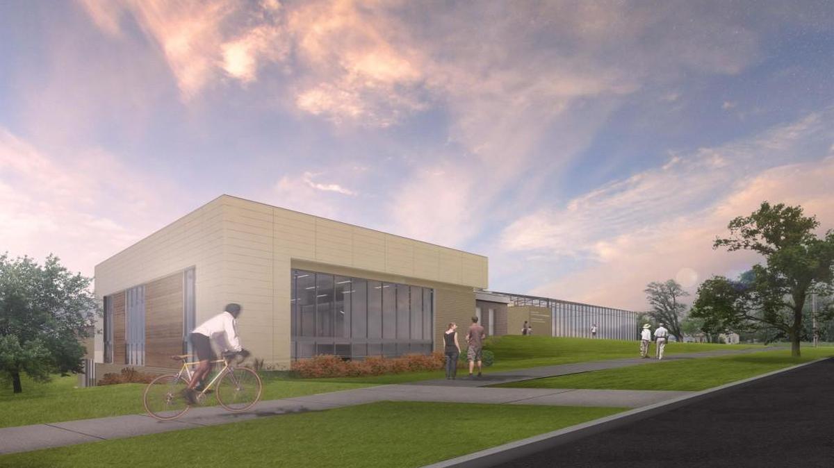 This is an architectural rendering of the YMCA/Truman Medical Center clinic project at Linwood Boulevard and Cleveland Avenue.