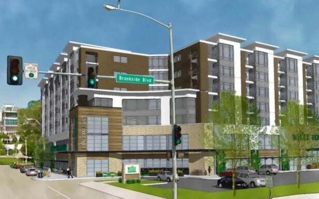 
A ceremonial groundbreaking will be held Tuesday for a a three-acre project south of East 51st Street between Brookside Boulevard and Oak Street will include a 45,000-square-foot Whole Foods Market topped by five stories of luxury apartments and a six-story parking garage, plus the UMKC Counseling, Health and Testing Center.
