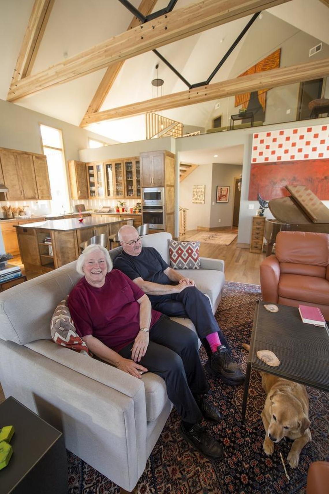 Robert and Merry Quackenbush moved from south Leawood to the Beacon Hill neighborhood earlier this year, buying two parcels for $20,000 each to build a 3,000-square-foot home and 1,900-square-foot art studio. “We could live anywhere in the world and we chose to live in Beacon Hill,” Robert Quackenbush said.