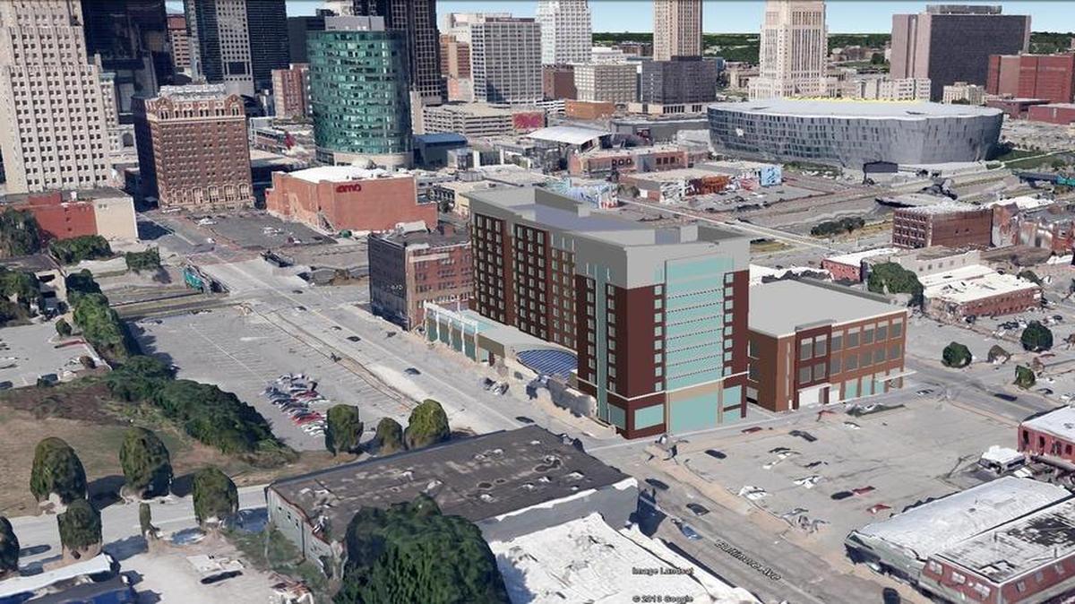 
The Chartwell Hospitality hotels, a Marriott Courtyard and companion Residence Inn, continue under construction on the block bounded by Main Street, Baltimore Avenue, 16th Street and Truman Road.

