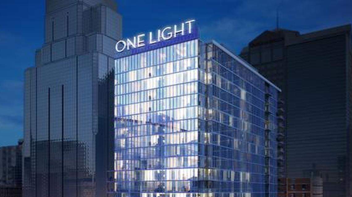 
Cordish, the Baltimore-based company that developed and manages downtown’s Power & Light District, began construction last year on One Light, a 25-story apartment tower at 13th and Walnut streets.
