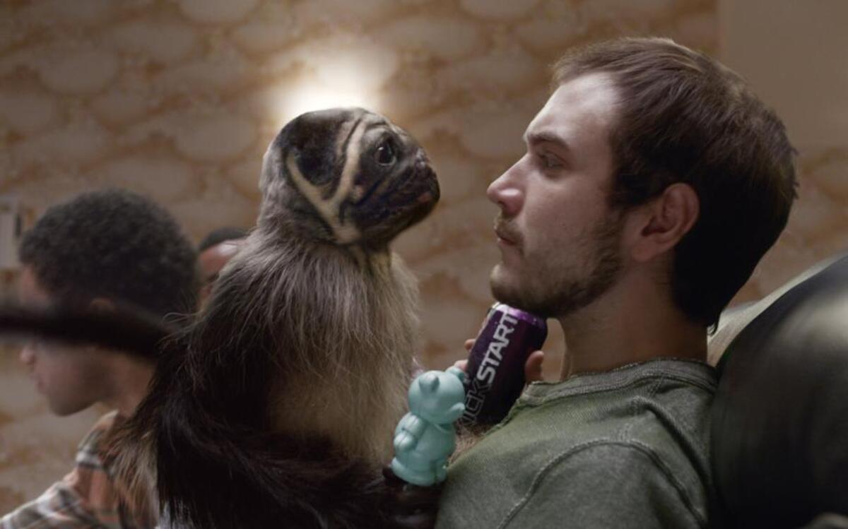 A Mountain Dew commercial in Super Bowl 50 features a “puppymonkeybaby.”