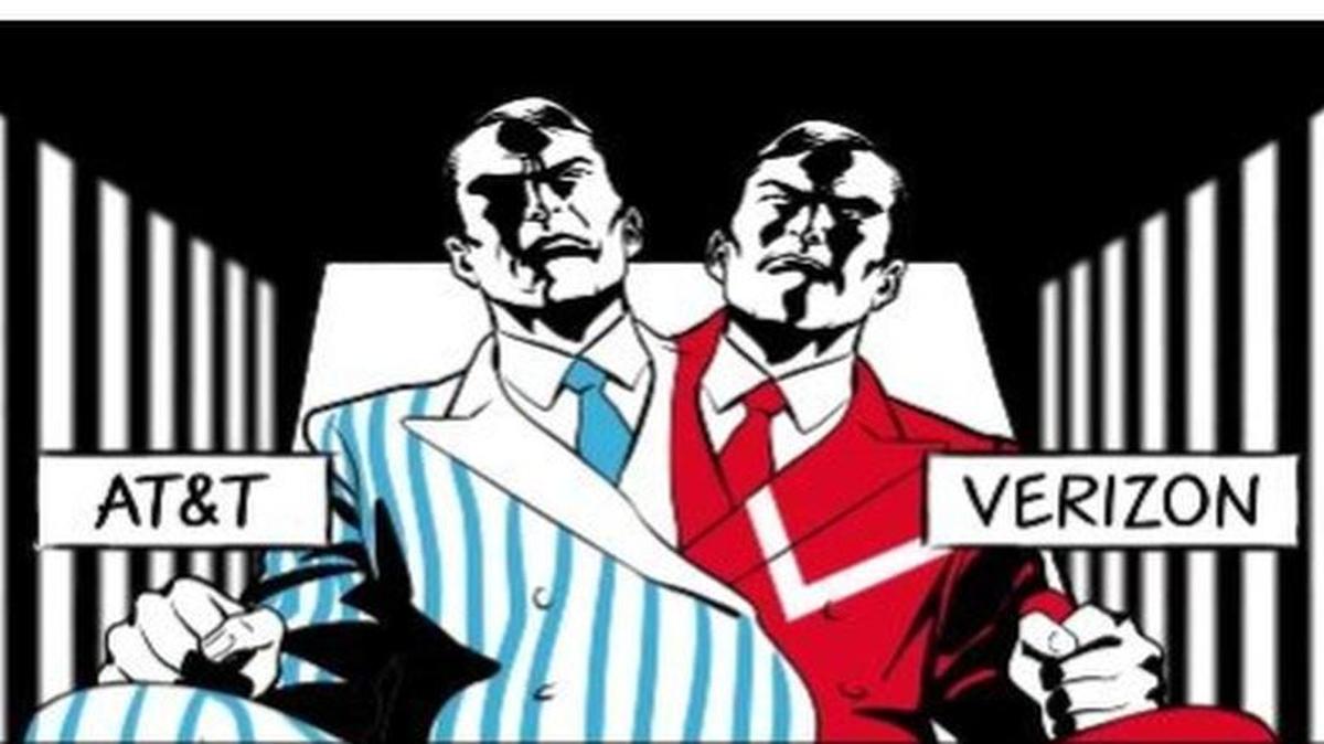 
T-Mobile portrays its rivals AT&T and Verizon as a two-headed monster in a video that portrays T-Mobile CEO John Legere as the superhero. 
