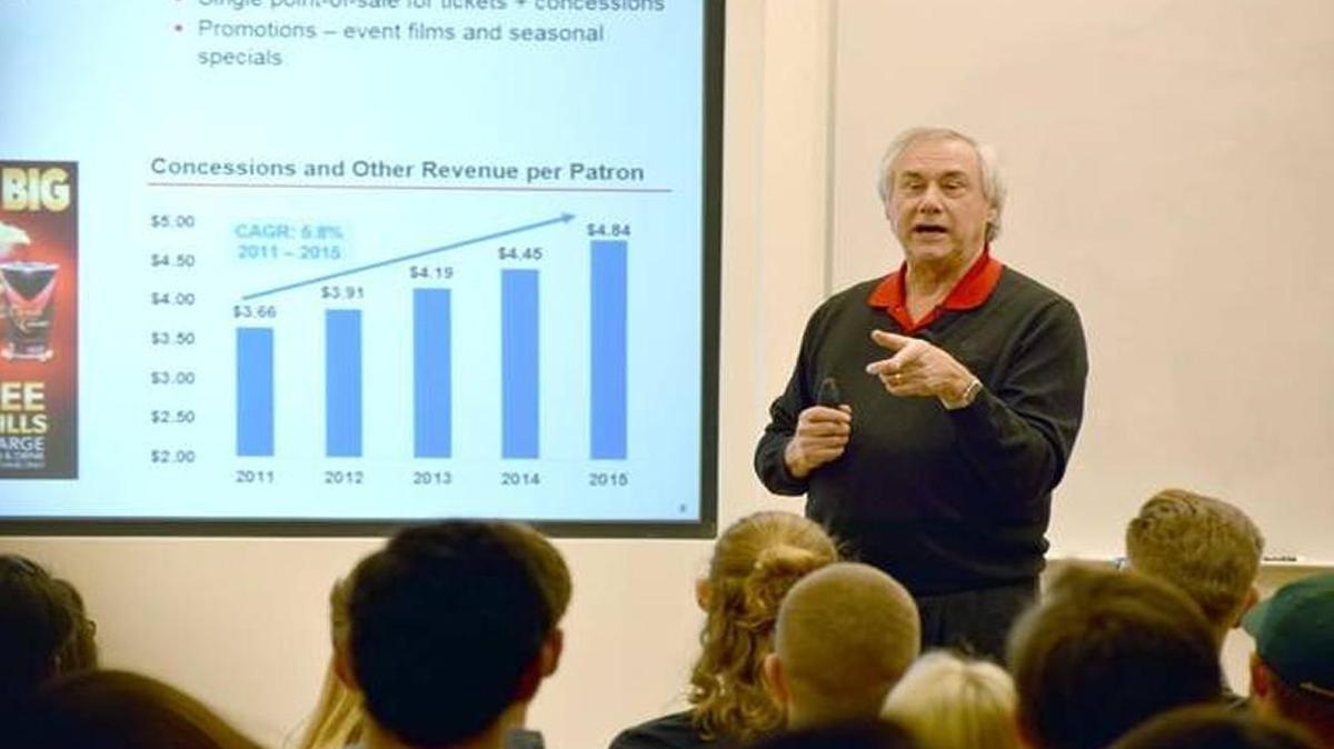Carmike Cinemas President and CEO David Passman expressed melancholy over the company’s pending merger with Leawood-based AMC Entertainment Holdings Inc. He spoke to Columbus State University students as part of the Turner College of Business Executive Speaker Series.