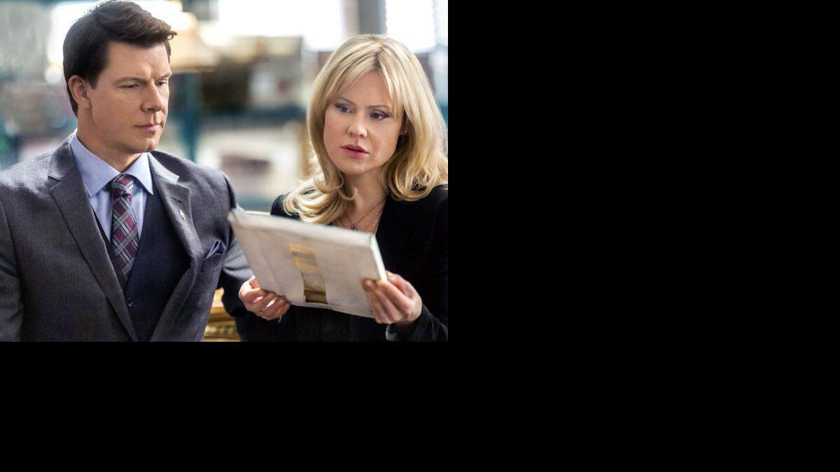 
Crown Media’s known for its family fare. Eric Mabius and Kristin Booth starred in the Hallmark Channel’s “Signed, Sealed, Delivered.”
