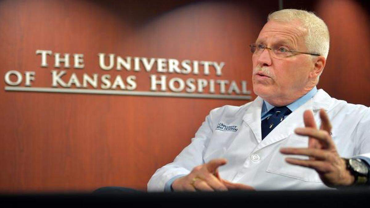 
Speaking about a patient with possible Ebola symptoms in Kansas City, Kan., Lee Norman, chief medical officer of the University of Kansas Hospital, on Tuesday said initial lab results indicate the patient now in isolation does not have Ebola. 
