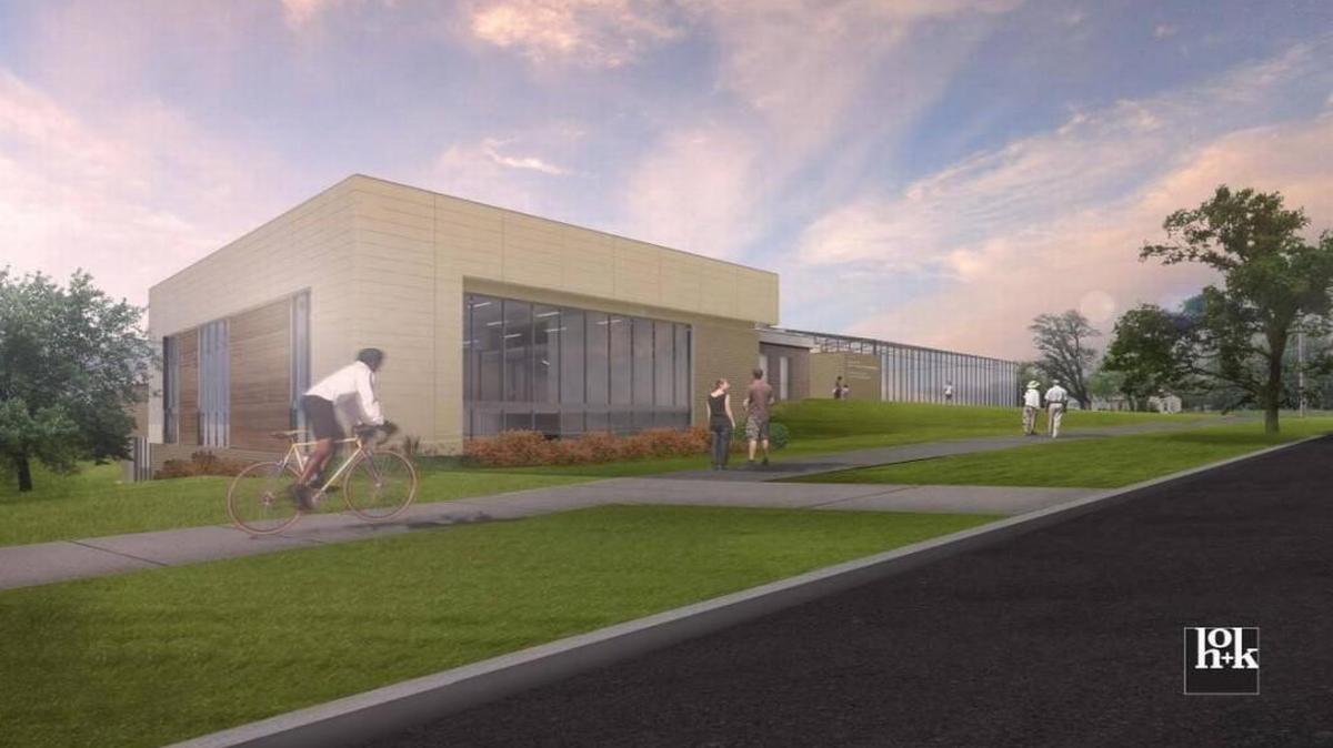 This is an architectural rendering of the YMCA/Truman Medical Center clinic project at Linwood Boulevard and Cleveland Avenue.