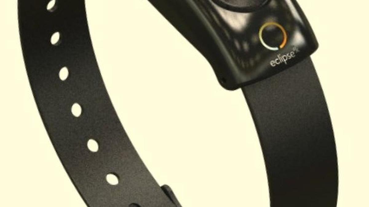 A rendering of the Eclipse Rx, solar-powered sun exposure monitoring device being developed by Kansas City-area dermatologist Brian Matthys and three metro companies.
