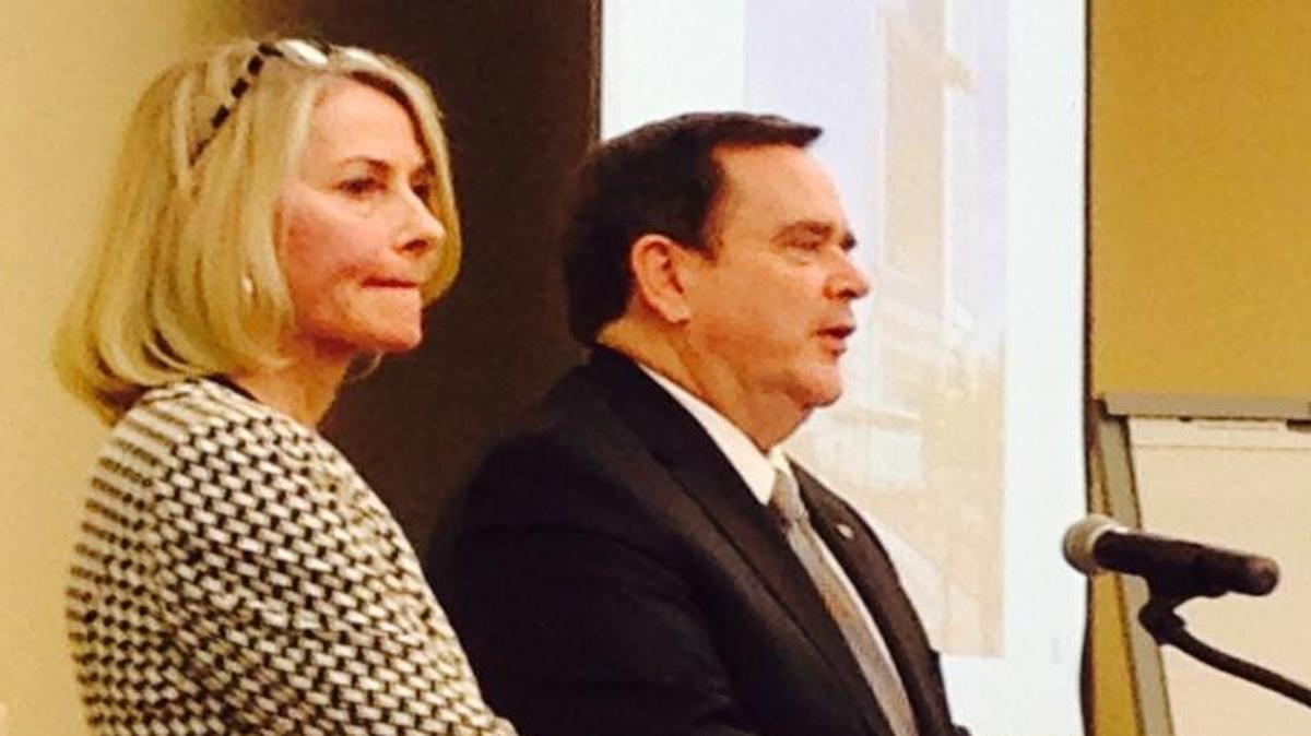 
Roxsen Koch and Michael Burke, representing the development teams for the proposed Kansas City Convention Center hotel, addressed the Tax Increment Financing Commission on Tuesday.
