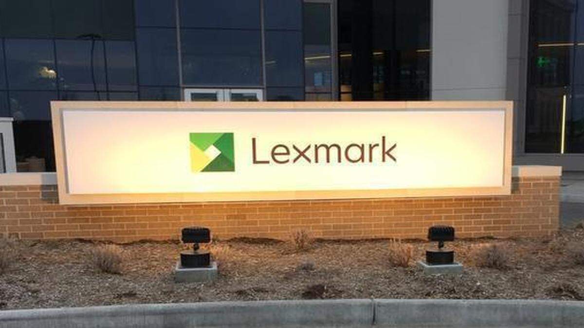 
The Lenexa offices of Perceptive Software took on a new name with the rebranding of its parent company. This temporary sign is at 8900 Renner Blvd.
