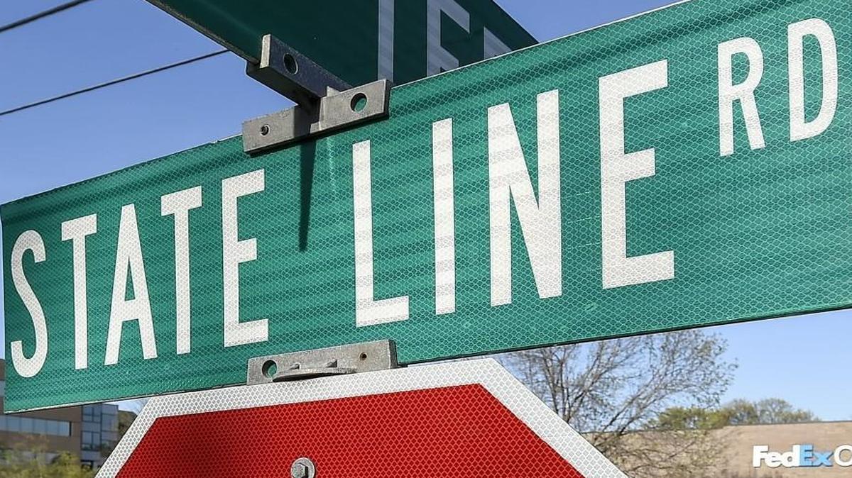 If you break a traffic law on State Line Road, you could get pulled over by either a Kansas and Missouri police department.