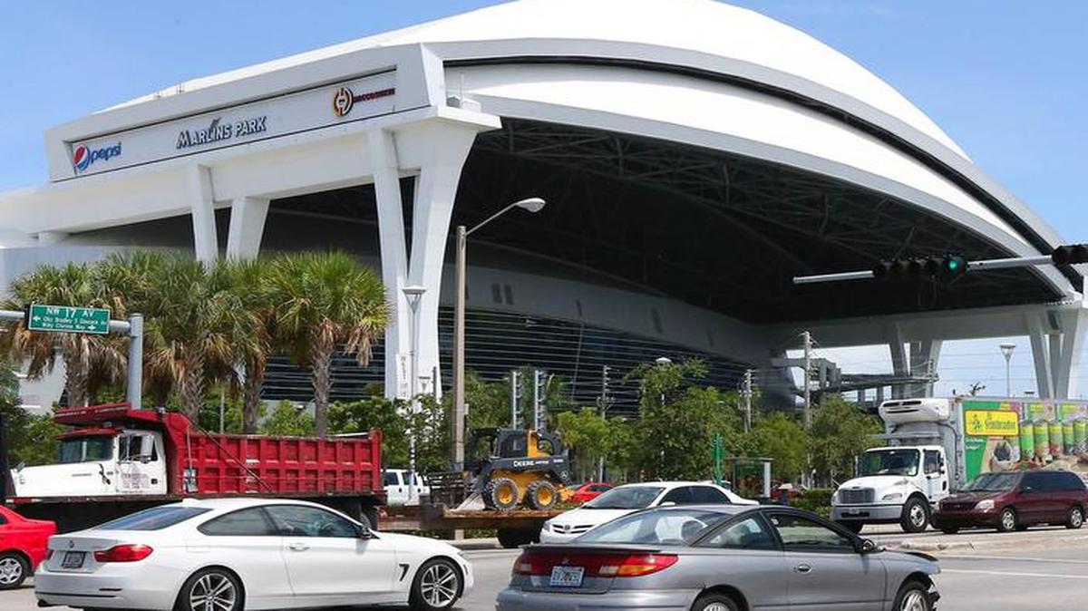
This is a view of the site surroundings where a proposed soccer stadium for a Miami MLS franchise involving Marcelo Claure and David Beckham would go.
