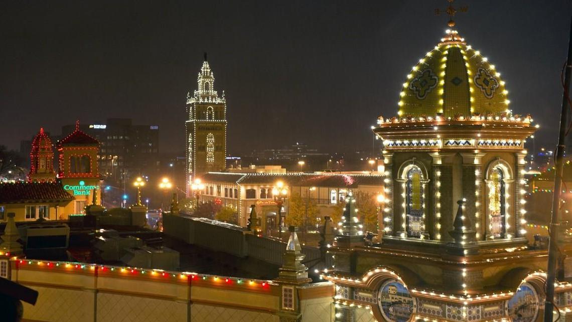 The Country Club Plaza opened in 1923 and is known for its architecture reminiscent of Seville, Spain, and its annual Christmas lights display.