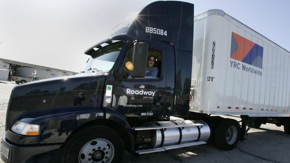 
YRC Worldwide said it earned $26 million, or 80 cents a share, contrasted with a loss of $4.9 million, or 16 cents a share, a year ago.
