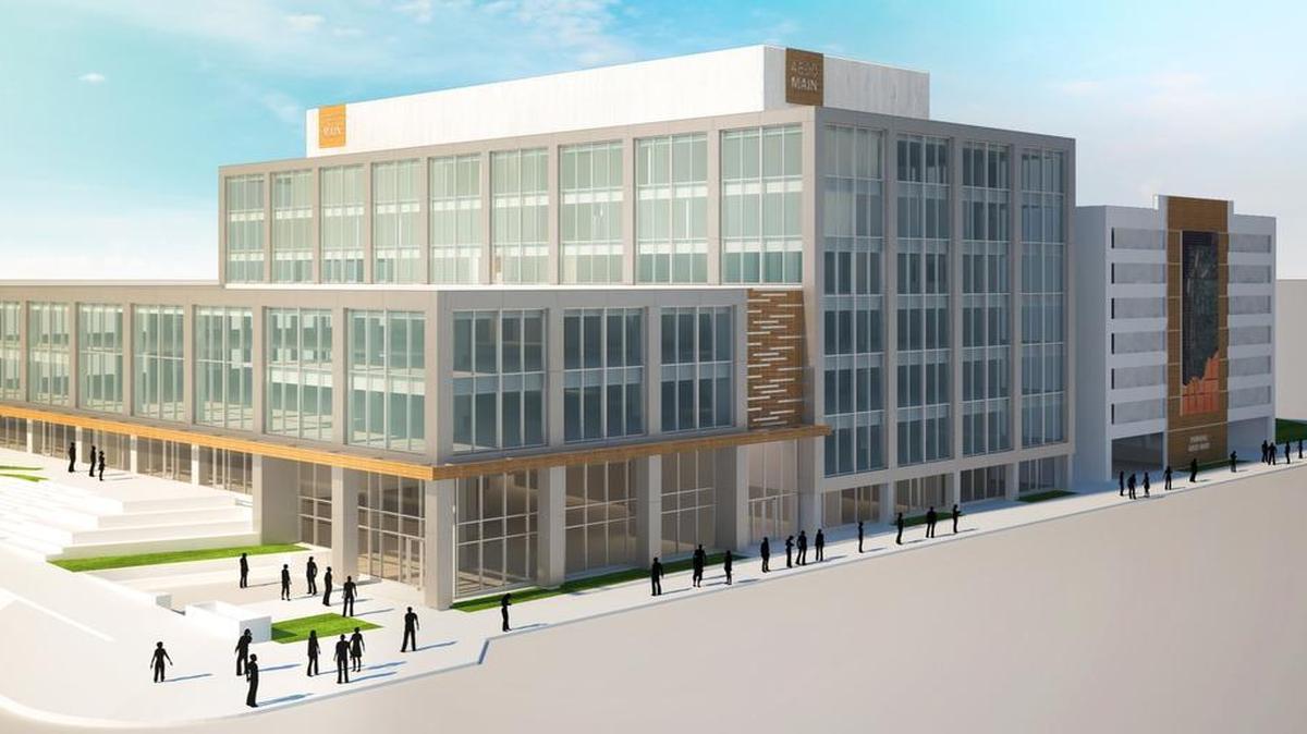 
This is a rendering of the redesigned Board of Trade building just southeast of the Country Club Plaza.
