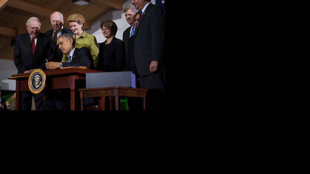 President Barack Obama signed the Agricultural Act of 2014 on Feb. 7 at Michigan State University.