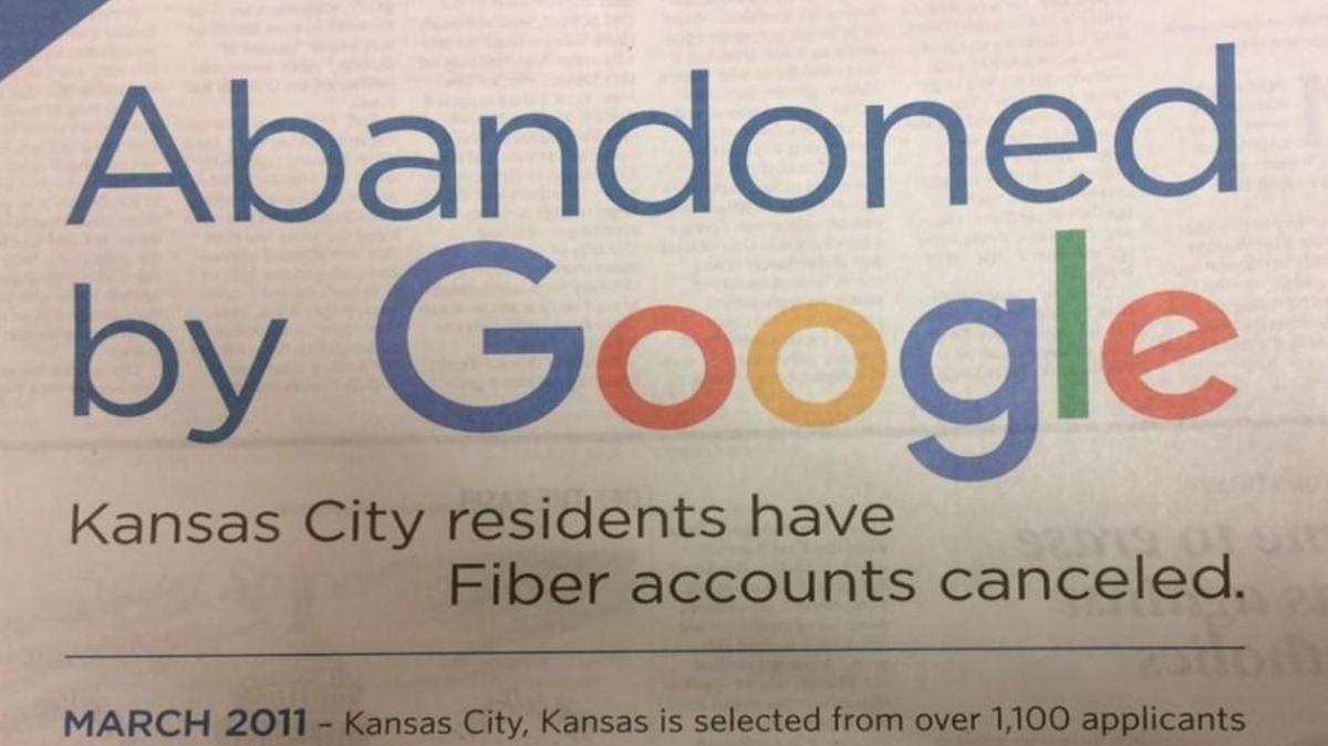 Newspaper ads by Spectrum, the former Time Warner Cable, are taking aim at Google Fiber.