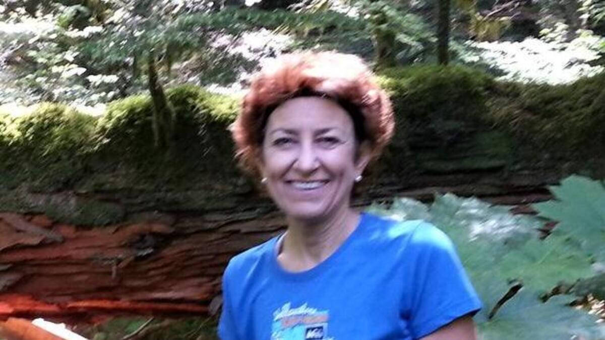 Author Sandi Weaver on a Sierra Club hiking trip in Oregon.