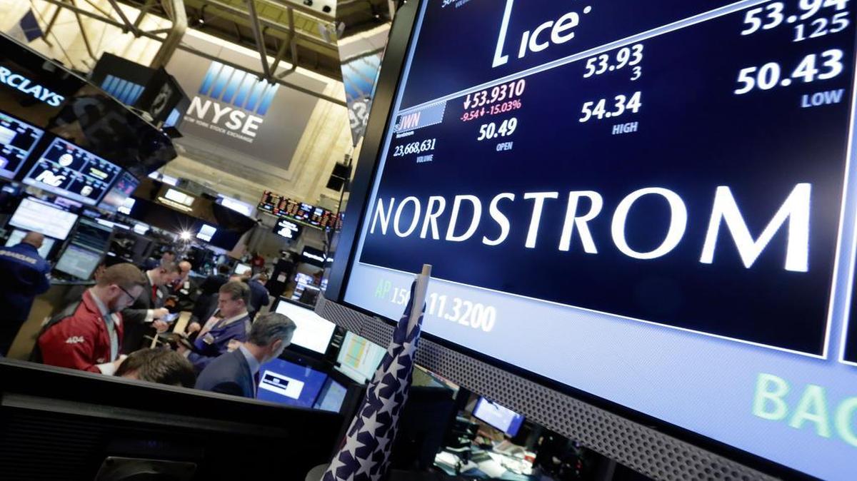 Retail stocks plunged after Nordstrom posted disappointing third-quarter results.