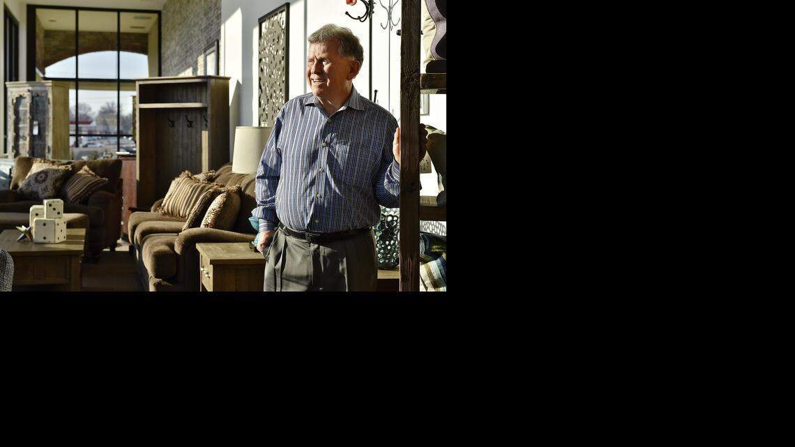 
Crowley Furniture opened in the building in 1998. An electrical fire in May 2014 caused extensive smoke damage. The owners gutted the space and spent the last 10 months rebuilding for a March 17 opening. Owner Greg Crowley looked over a front display area last Wednesday.


