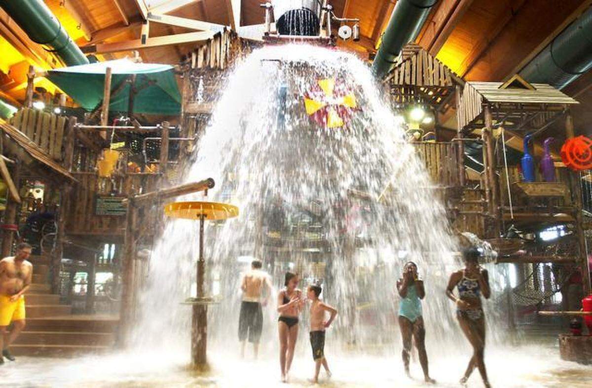 One Great Wolf Lodge location is in Village West in Kansas City, Kansas.