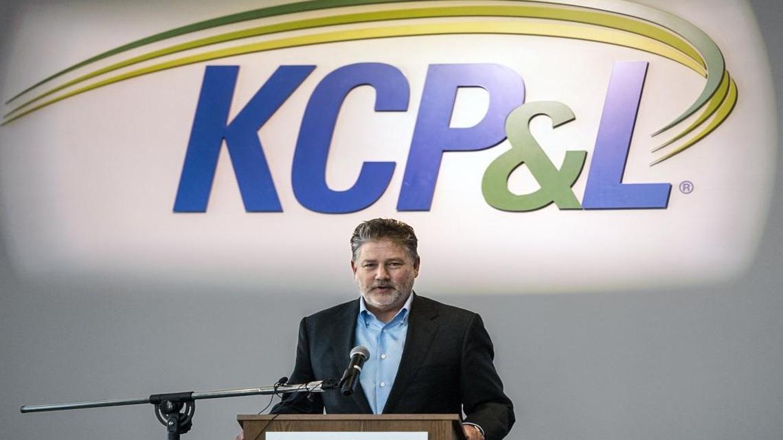 Terry Bassham, CEO of KCP&L owner Great Plains Energy, seen here last year at the electric utility’s Kansas City headquarters, testified this week against concerns raised by Kansas regulators over its proposed acquisition of Westar Energy.