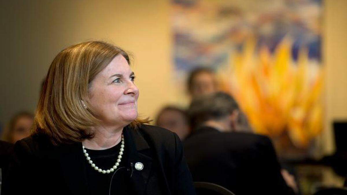 Kansas City Fed president Esther George presented her annual economic outlook Wednesday at the Central Exchange.