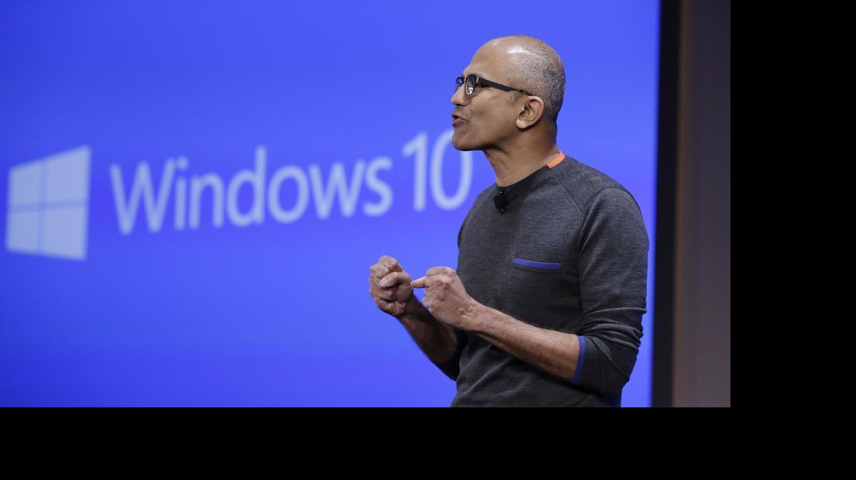 
Microsoft CEO Satya Nadella previewed some new features of Windows 10 at a Microsoft event earlier this year.
