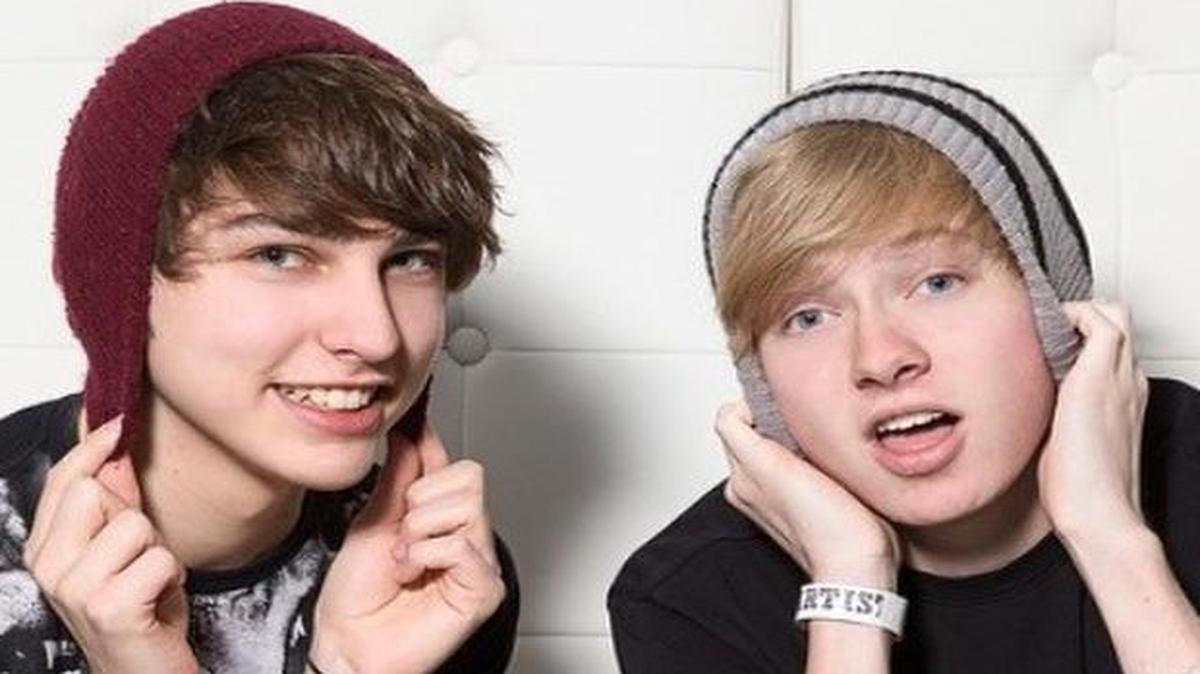 
Colby Brock (left) and Sam Golbach have half a billion views on their videos and legions of fans.
