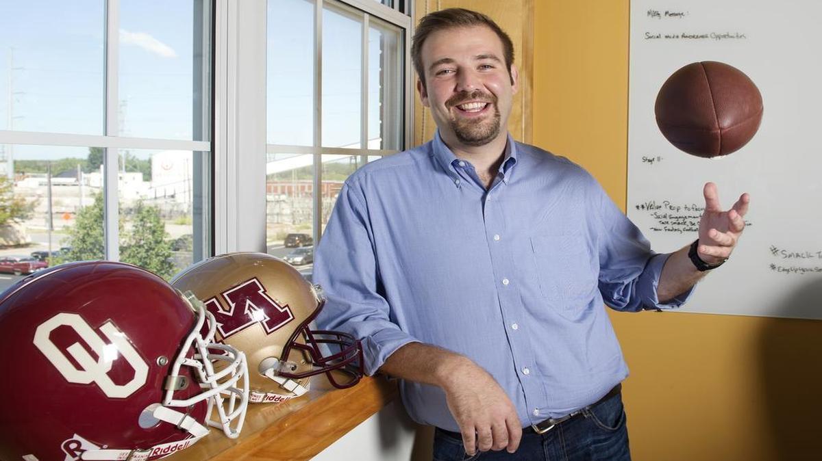 
Ilya Tabakh and his Kansas City startup company Edge Up Sports have a new program for NFL fantasy football players. It aggregates information about players and delivers it in attractive and easily digestible formats to smartphones, tablets and desktop computers. “Our platform will be your assistant coach,” Tabakh said.
